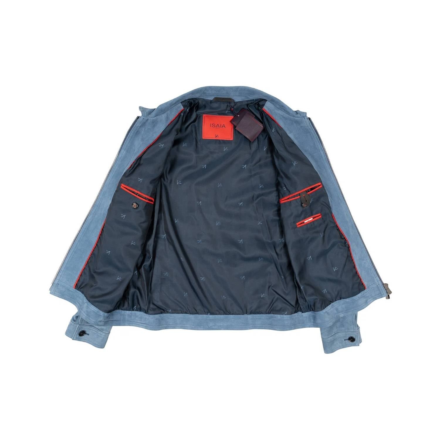 Isaia - Suede Zip Front Jacket