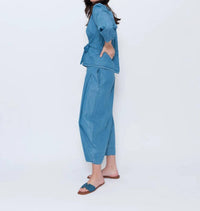 Blueberry - Cinch Waist Top