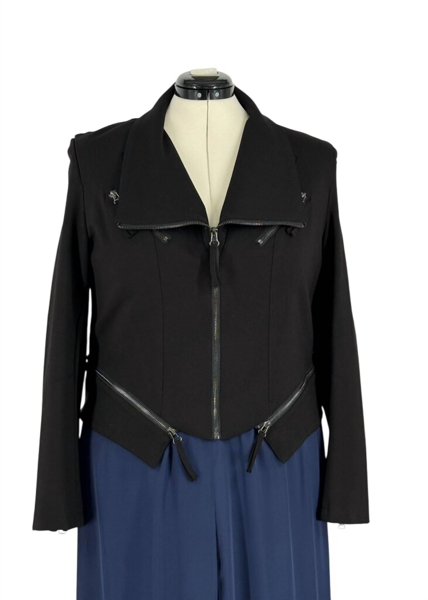 Paula Ryan - Roma Zip Up Biker Jacket
