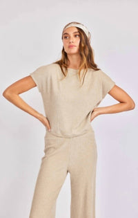 Sage The Label - Short Sleeve Relax Knit Top