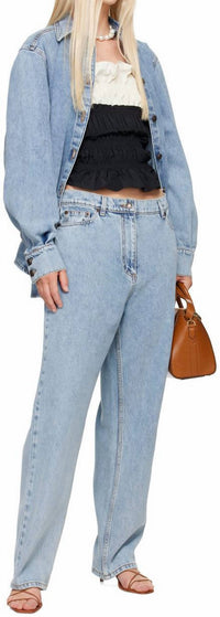 Magda Butrym Loose-leg Jeans in blue - women's jeans - view 4