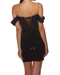 Alyce Paris - Cowl Neckline Short Dress