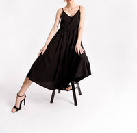 Woven Spaghetti Strap Dress