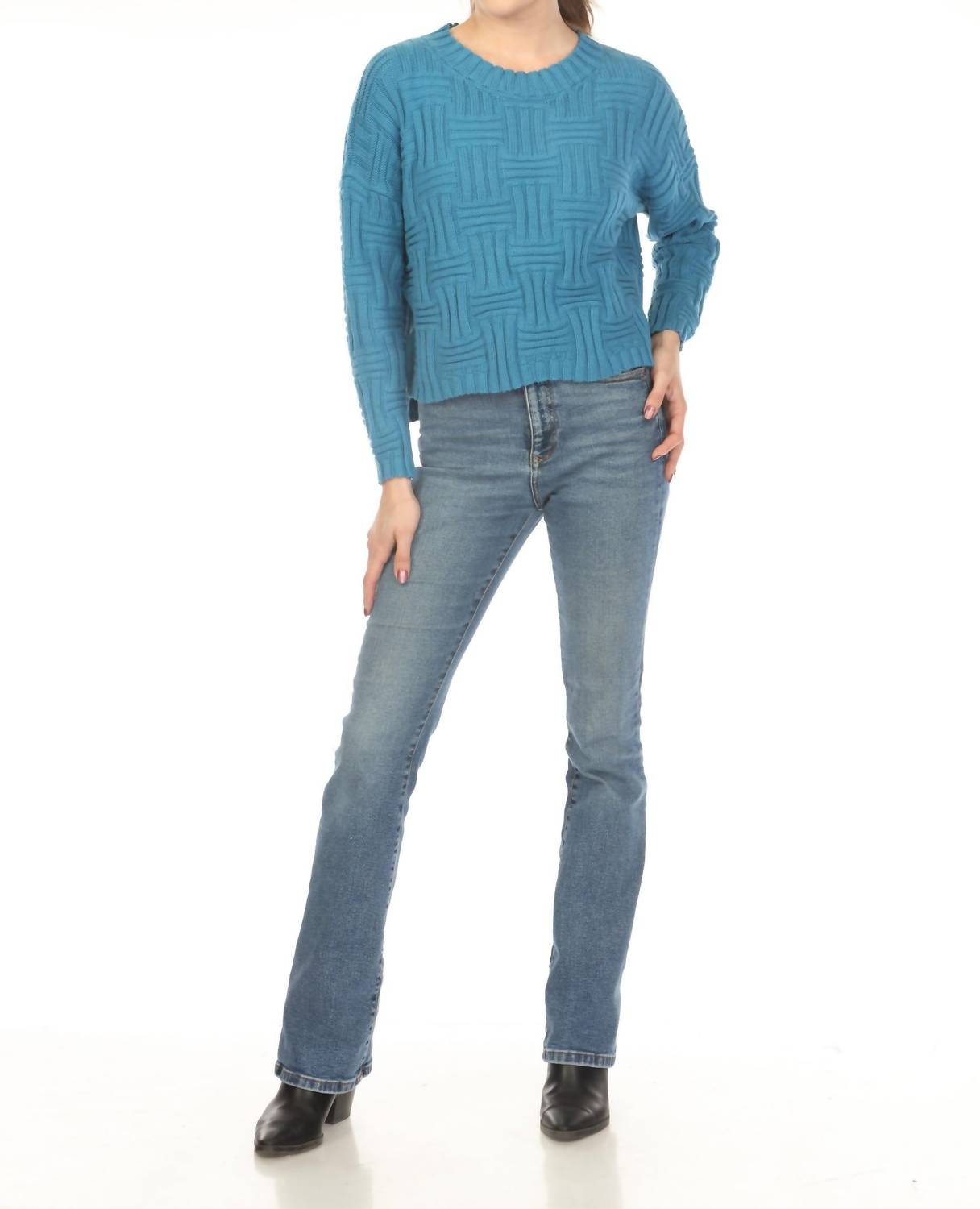 Planet By Lauren G. - Weavie Crewneck Sweater