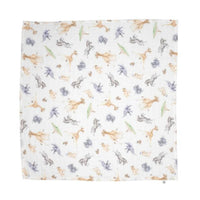 Wrendale Designs Inc. Little Savannah African Animal Muslin Gift Set in white mint - item - detail view