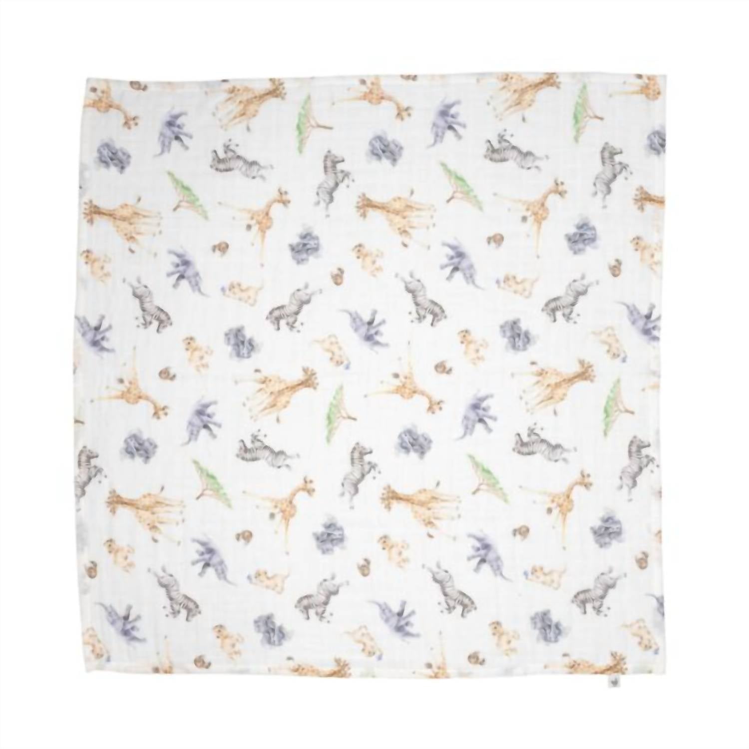 Wrendale Designs Inc. Little Savannah African Animal Muslin Gift Set in white mint - item - detail view