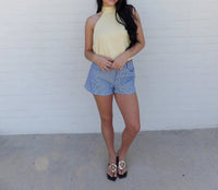 Loucia - The Honey Glow High-neck Halter Top