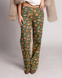 Bailey Rose THANKFUL SEASON PANTS in basil green - women's pants