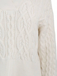 SIMKHAI Kate Polo Sweater in ivory - women's sweater - view 4