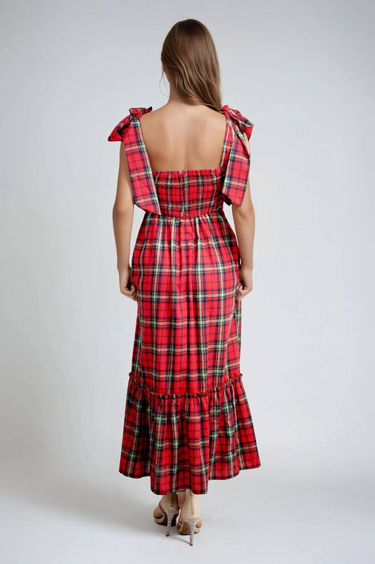 So Me - Plaid Midi Dress