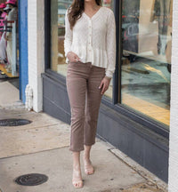 Grace And Lace - Mel's Favorite Straight Leg Cropped Denim Jeans