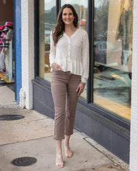 Grace And Lace - Mel's Favorite Straight Leg Cropped Denim Jeans
