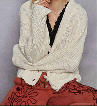 Pol - V-neck Long Sleeve Regular Fit Cardigan