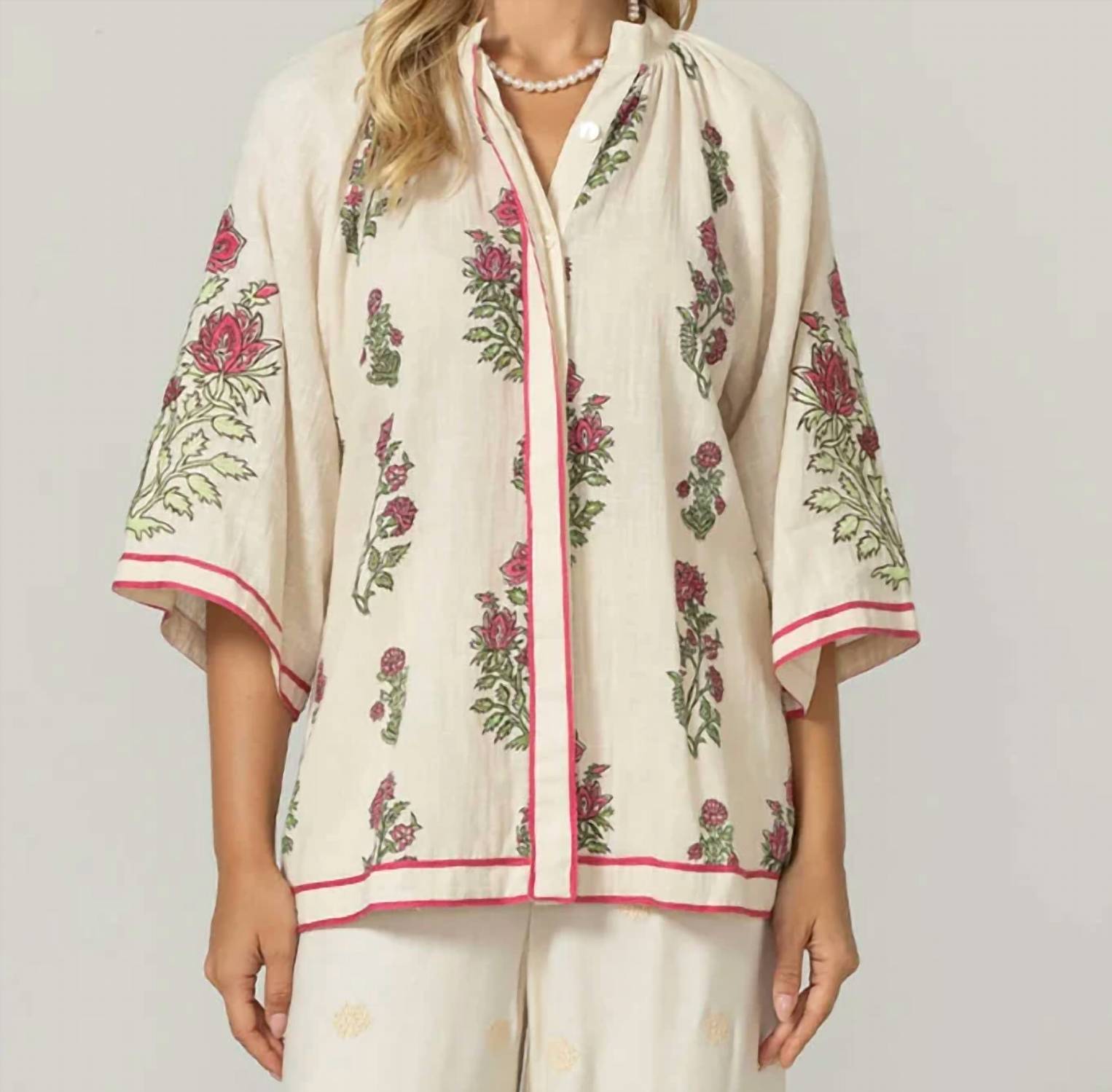 Miss June Paris - Grace Floral Blouse