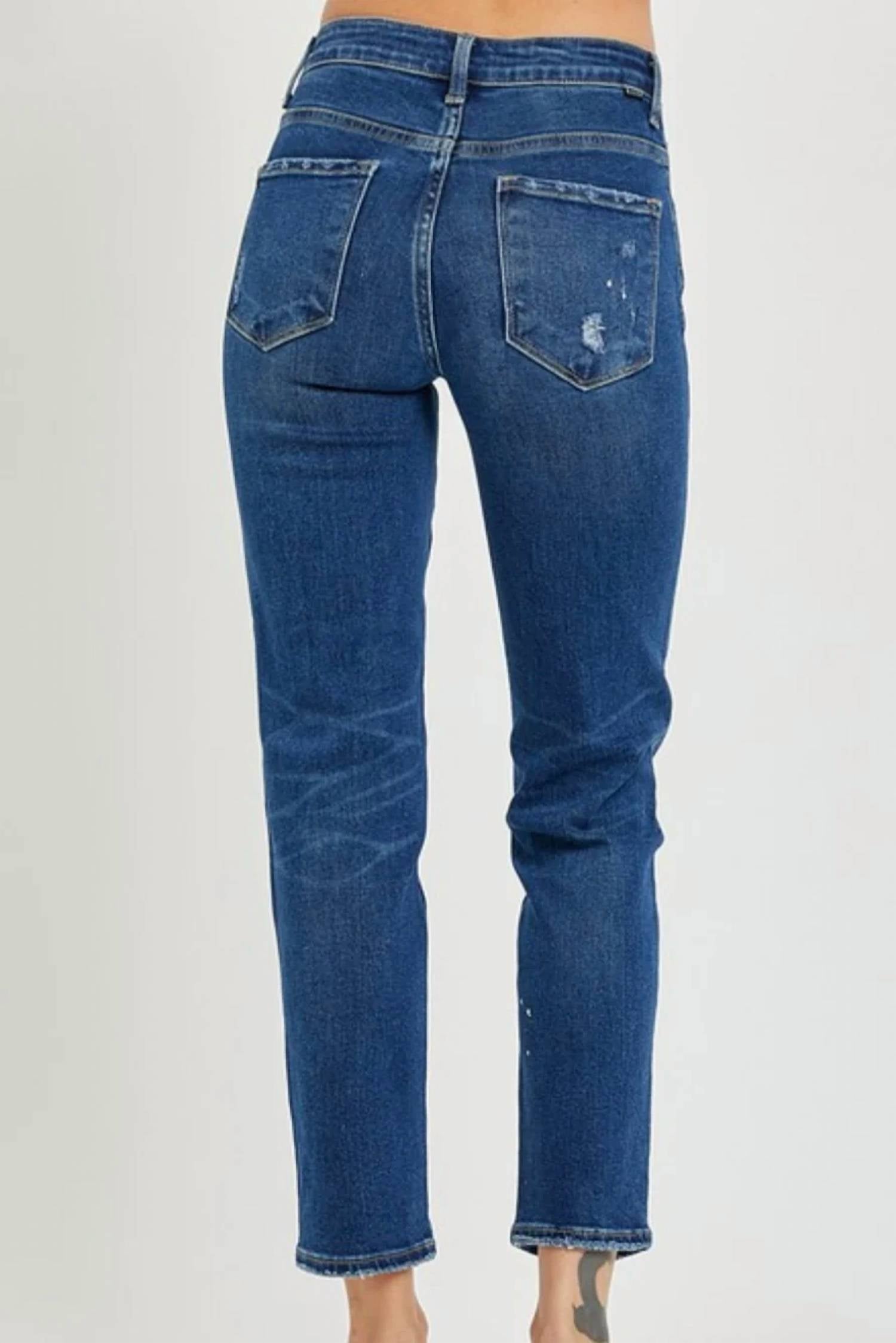 Risen - Mid Rise Tapered Jeans