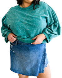 Sew In Love - Tied Up In Cuteness Mineral Wash Sweater