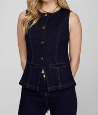 She + Sky - Lucky To Be Denim Vest