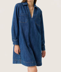 Soaked In Luxury - Zianna Long Sleeve Collar Dress