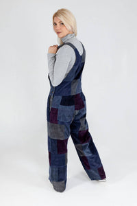 Gypsy Rose - Patchwork Corduroy Overalls