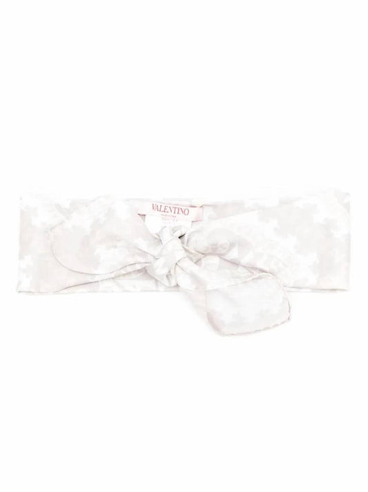 Valentino - Women's Logo Embroidered Silk Hair Band
