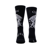Perri’S Socks - Men's Queen White Crest Crew Sock
