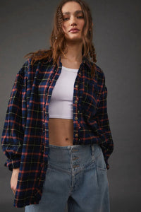 Free People - Happy Hour Plaid Shirt