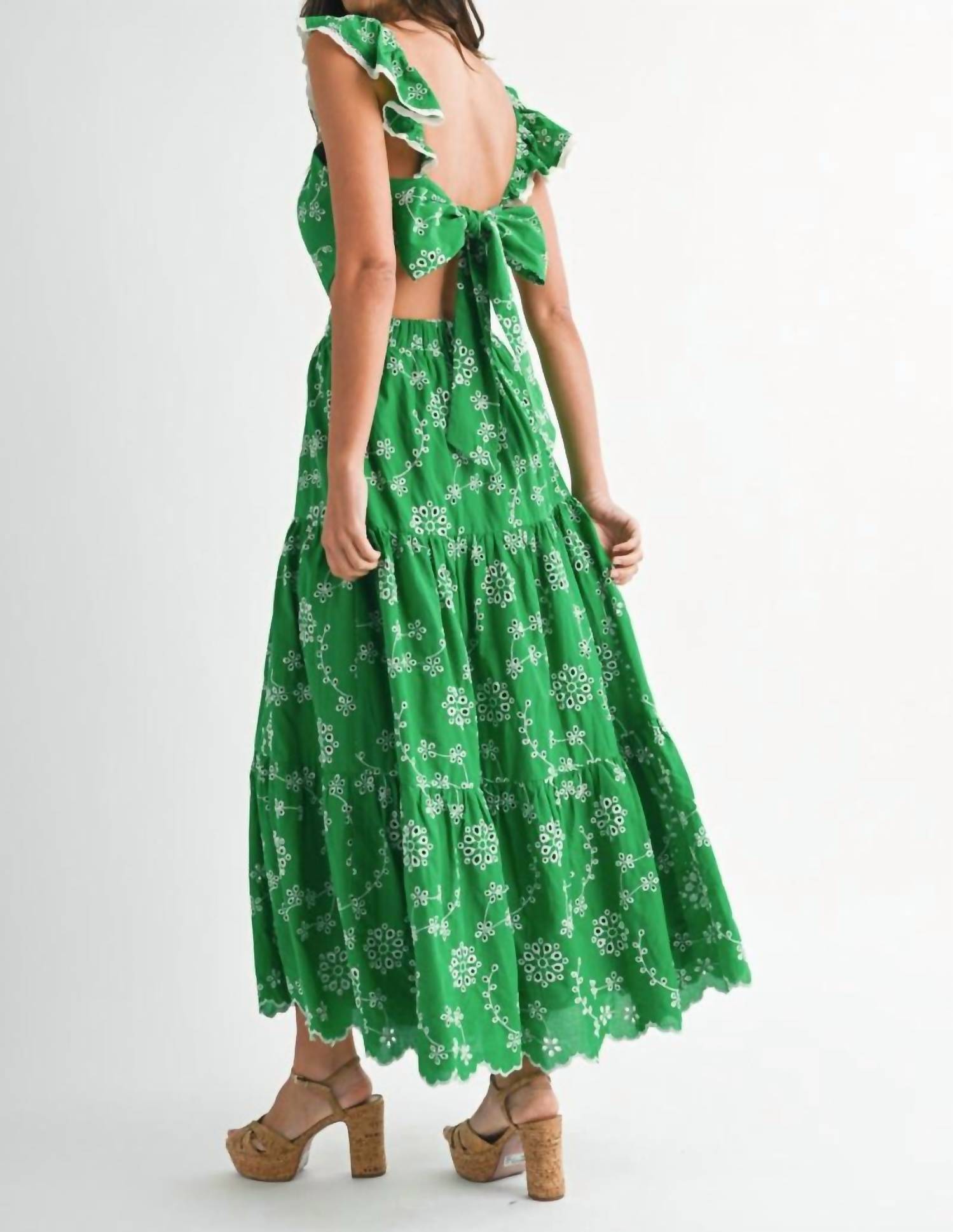 Mable - Garrison Eyelet Midi Dress