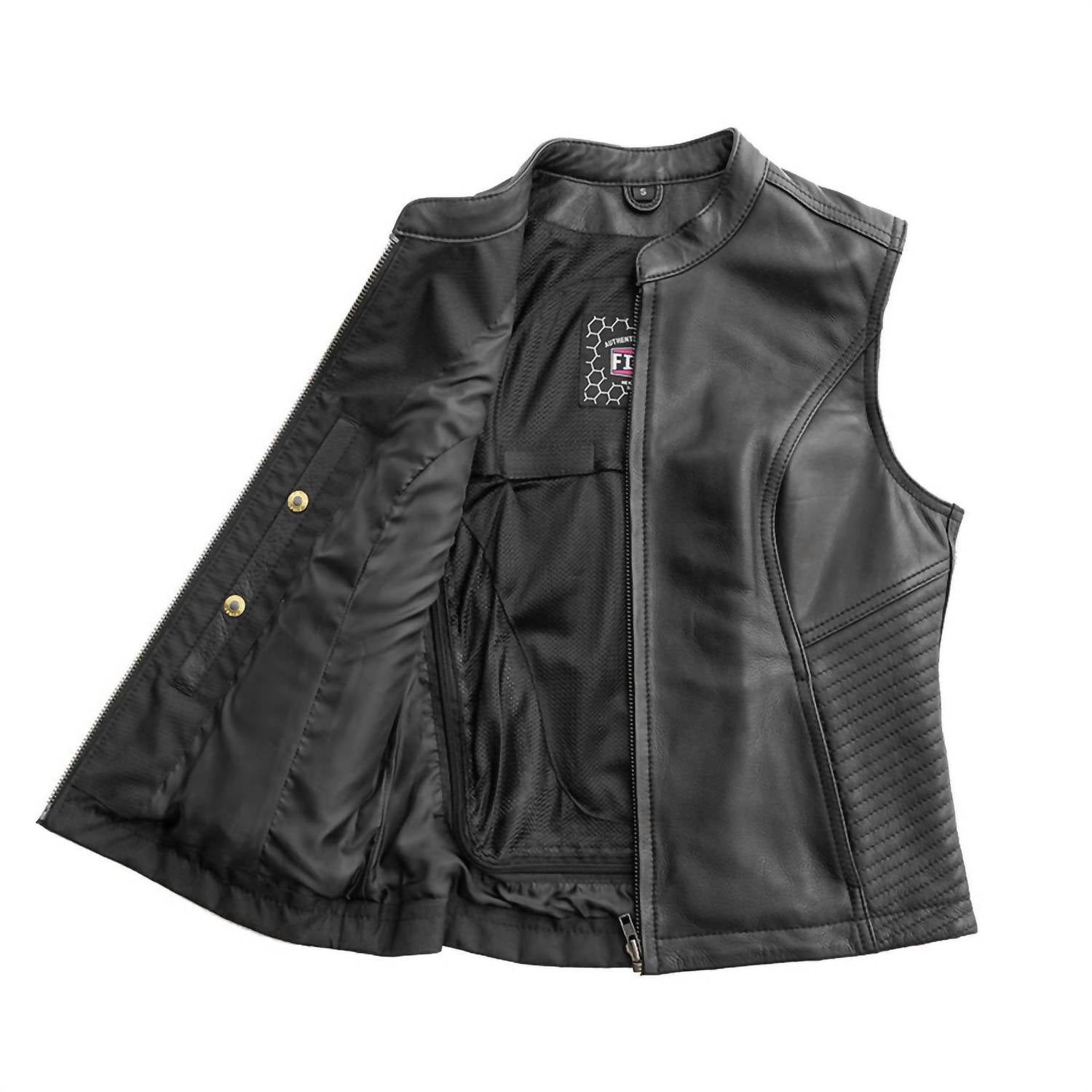 First Mfg Co. - Women's Nina Motorcycle Leather Vest