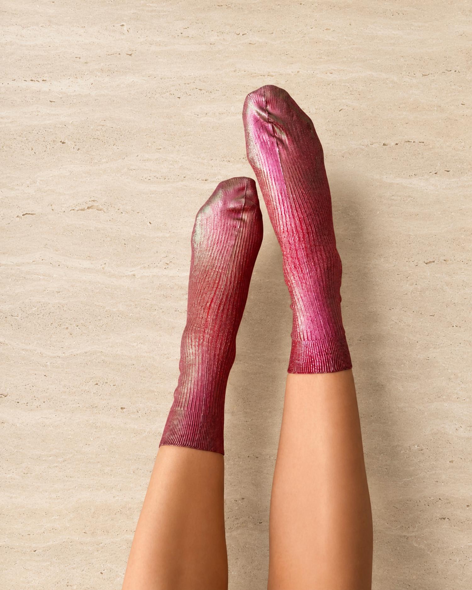 Maria La Rosa - Women's Laminated Ribbed Socks