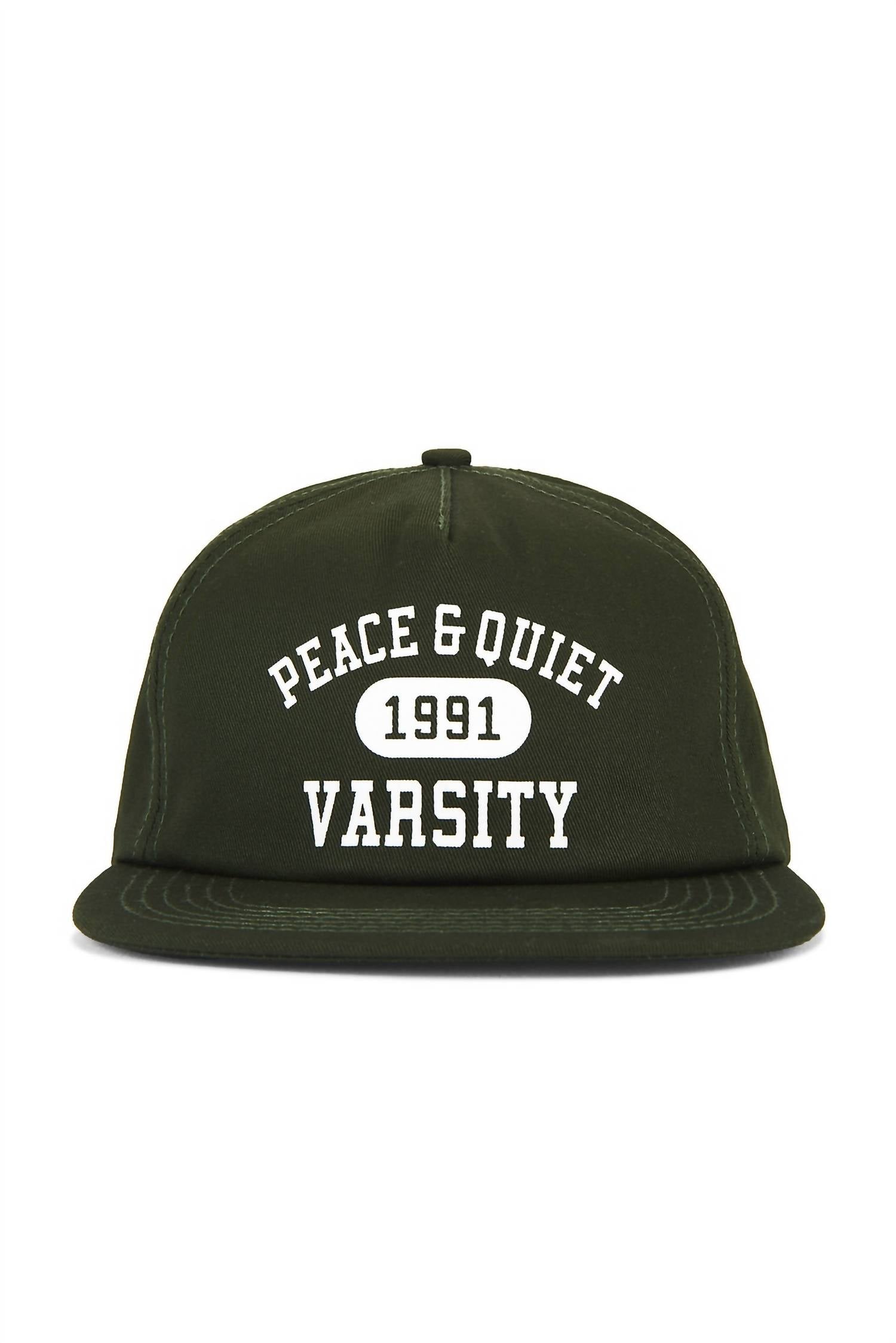 Museum of Peace & Quiet Unisex - Varsity 5-panel Hat in forest green - men's hat