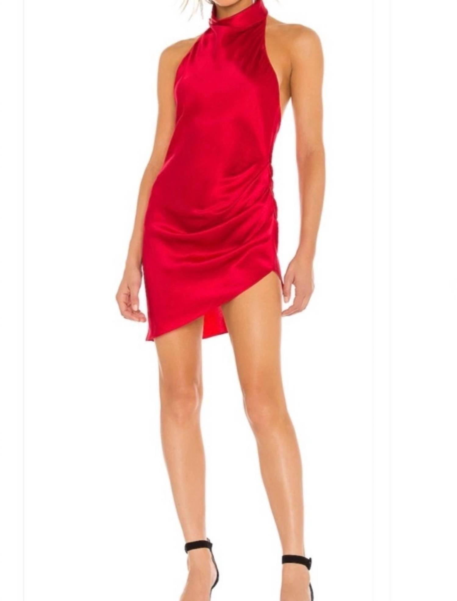 Amanda Uprichard - Samba Russian Silk Halter Mini Dress