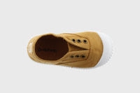 Victoria Shoes - English Washed Canvas Toecap Shoe & No Laces