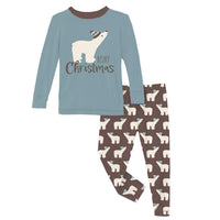 Kickee - Kids' Long Graphic Tee Sleeve Pajama Set