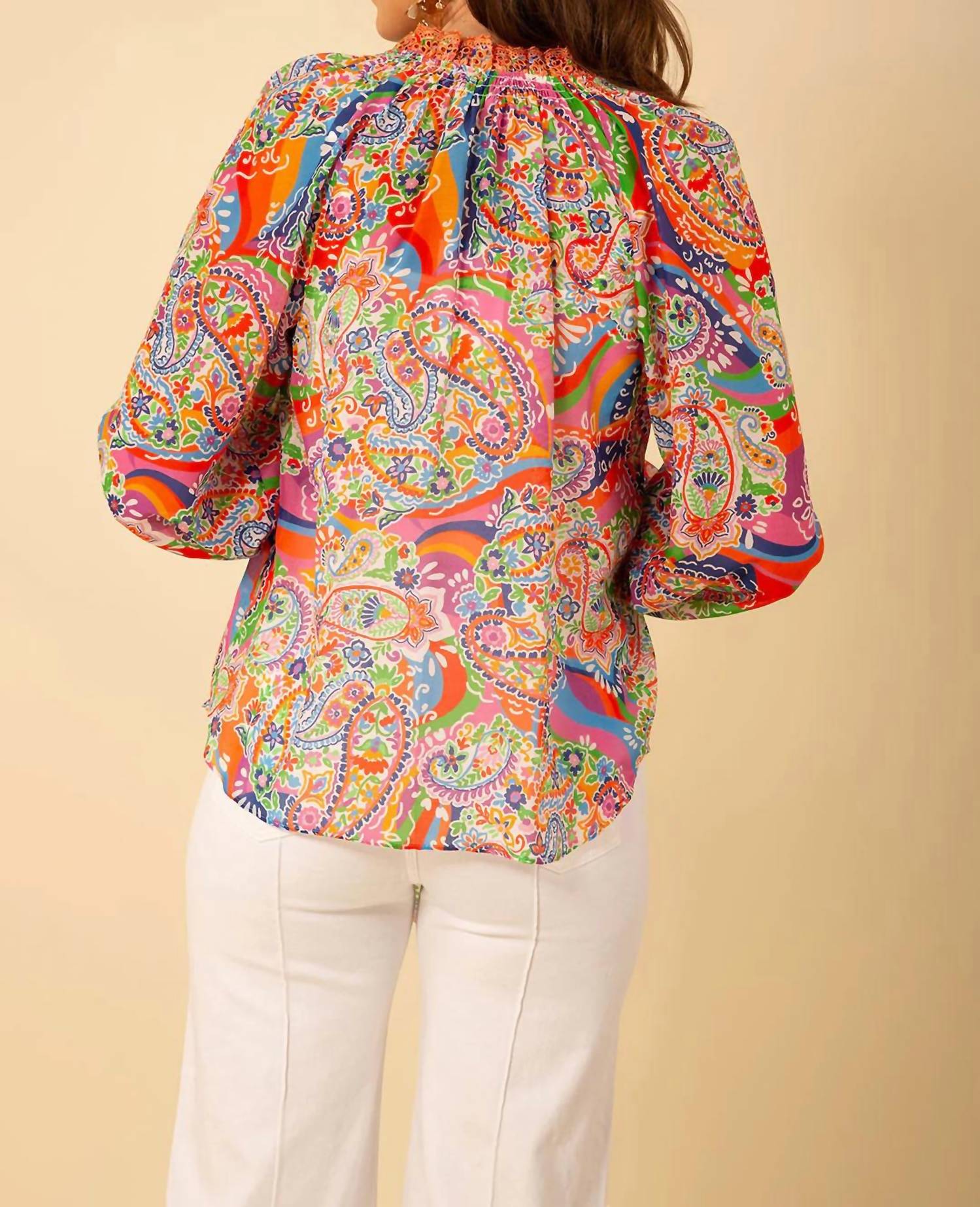 Hale Bob - Long Sleeve Print Top