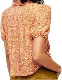 Free People - Celia Print Short Sleeve Blouse