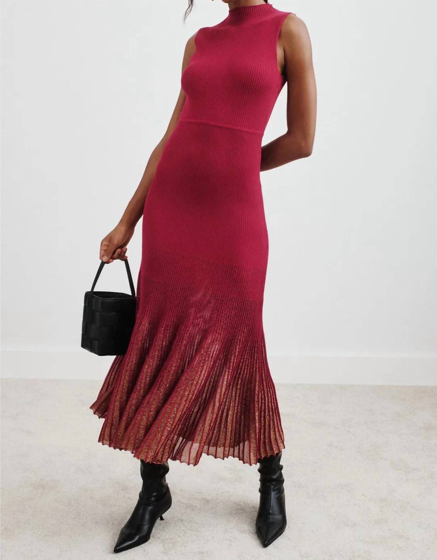 Moon River - Shimmer Hem Sweater Dress