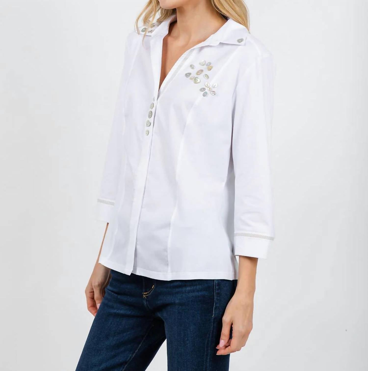 Tinta Style - Velta Button Detail Blouse