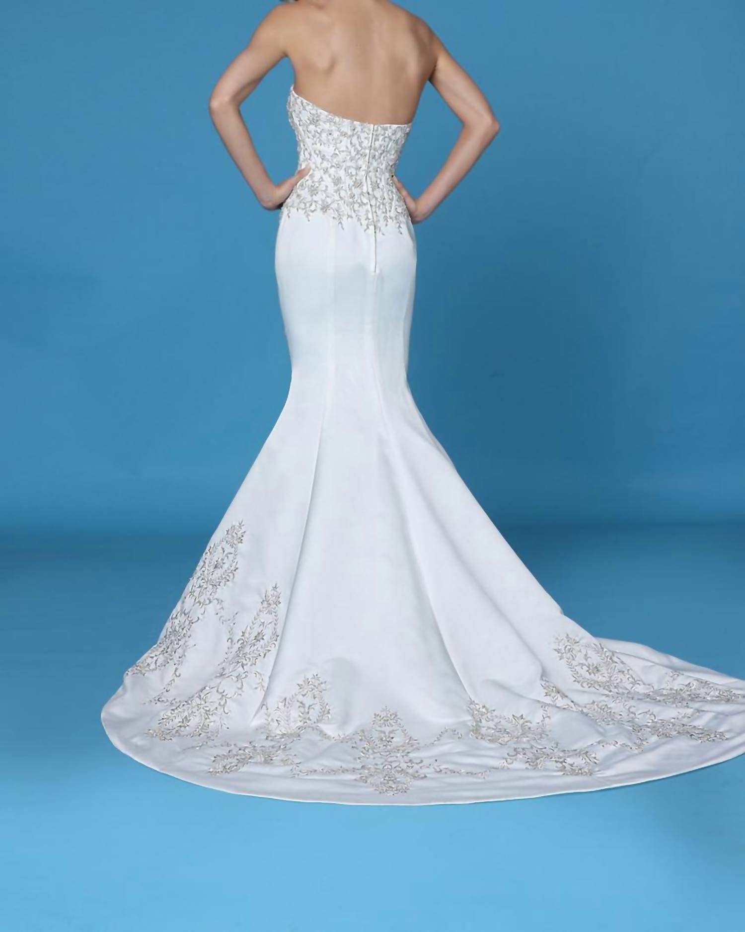 Impression Bridal - Satin Thread Mermaid Dress