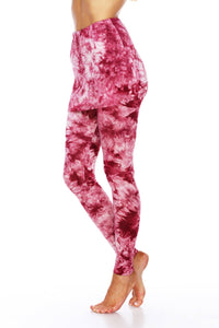 White Mark - Tie Dye Skirted Leggings