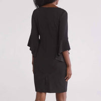 Vince Camuto - Scuba Crepe Jewel Sheath Dress