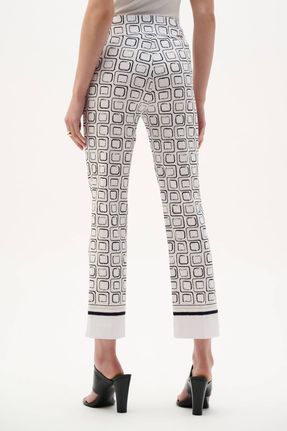 Joseph Ribkoff - Geometric Mid-rise Trousers