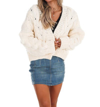 Dreamers - Chunky Cable Knit Open Cardigan