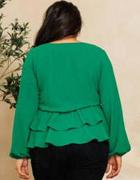 Oddi - Gorgeous V-neck Blouse - Plus