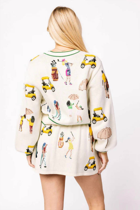 Queen Of Sparkles - Women's Golf Cardigan