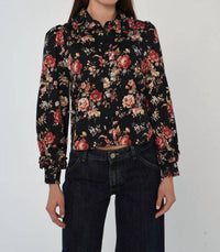 Love The Label - Pippa Button Front Long Sleeve Top