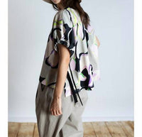 Psophia - Printed Top With Side Ties