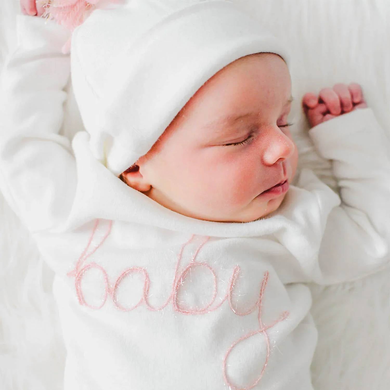 Oh Baby! - Baby Sparkle Embroidered Pant Set
