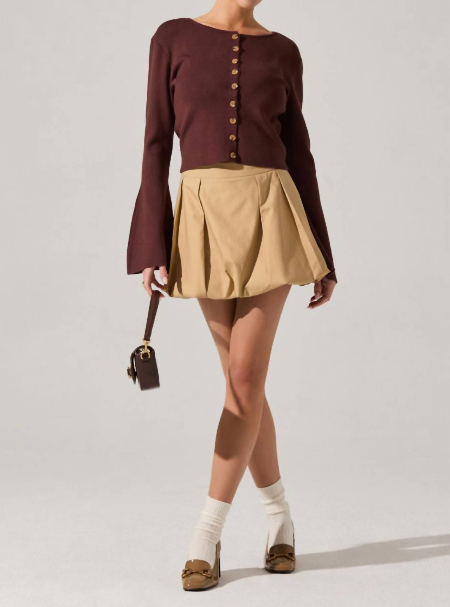 Astr - Nylah Bell Sleeve Cardigan
