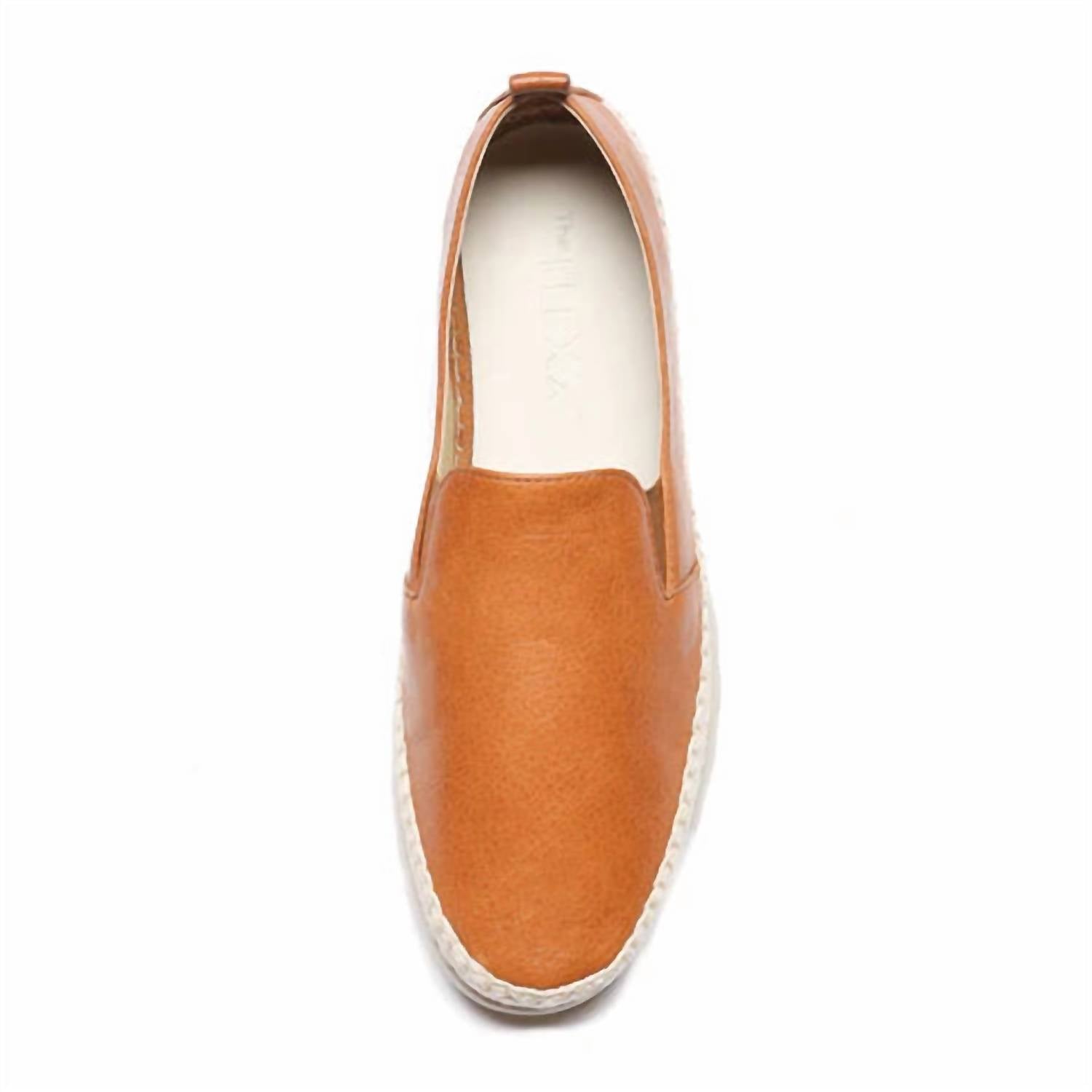 The FLEXX Women's Chappie Espadrille in cognac saratoga - women's shoe - alternate view
