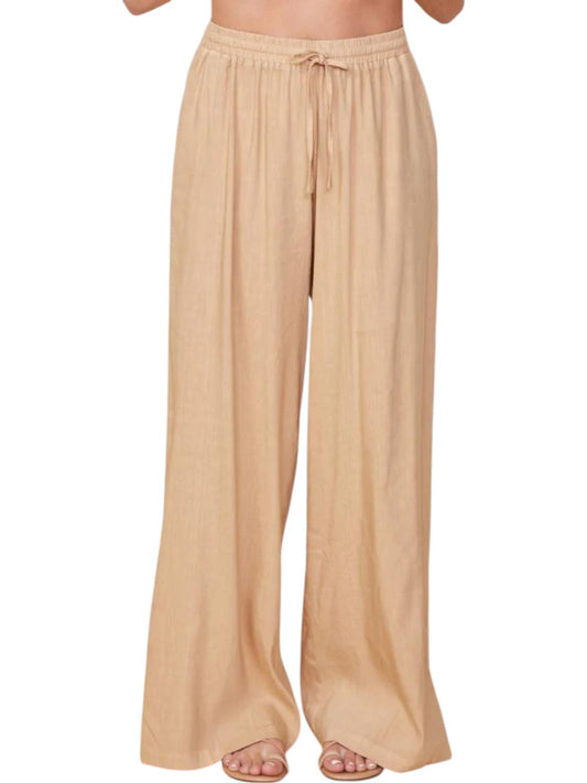 Monrow - Linen Wide Leg Pants